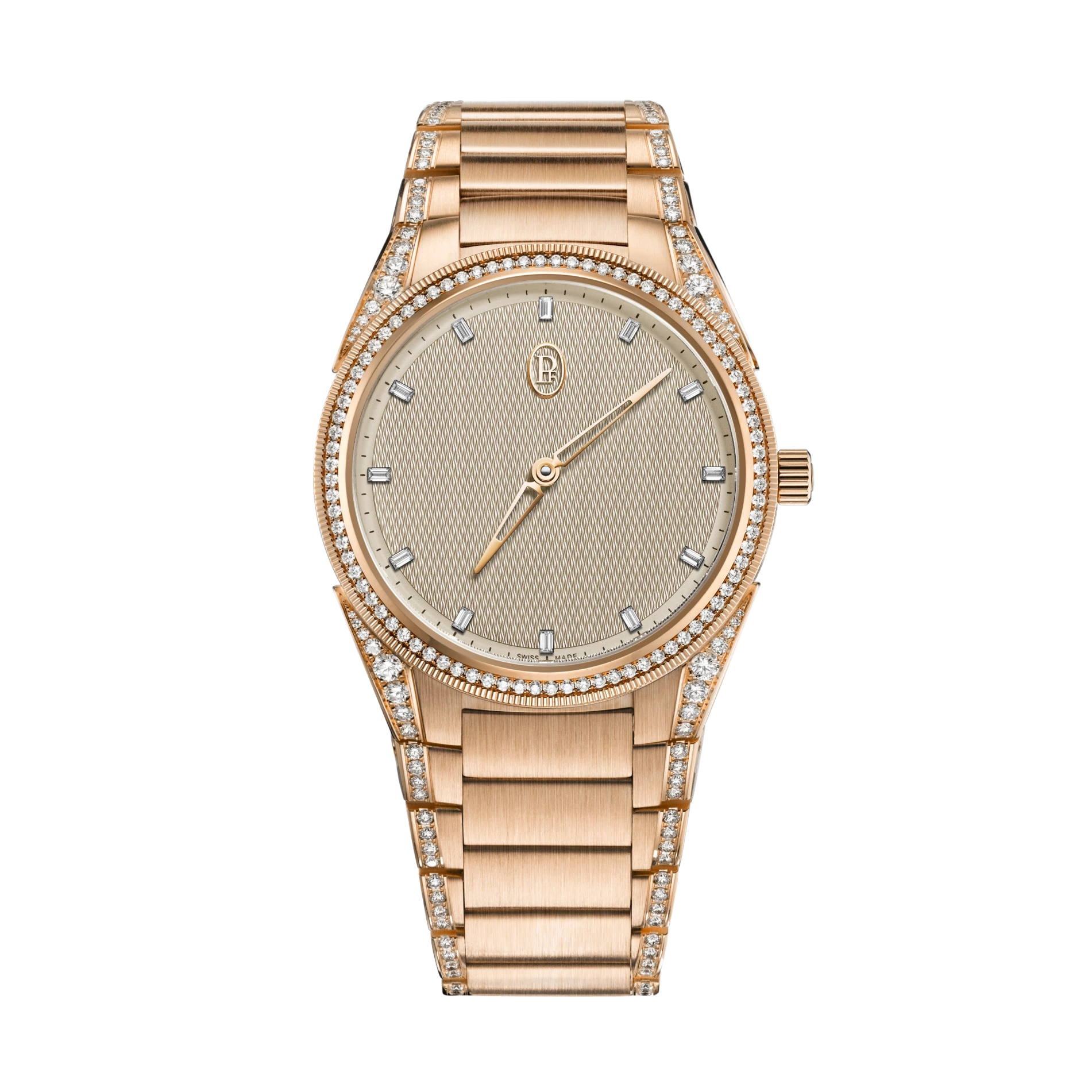 Tonda PF Automatic Gem Set 'Sand Gold' 36mm