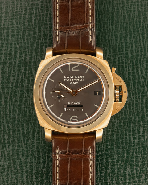 Luminor 1950 8-Days GMT Oro Rosa PAM00289 Rose Gold 44mm