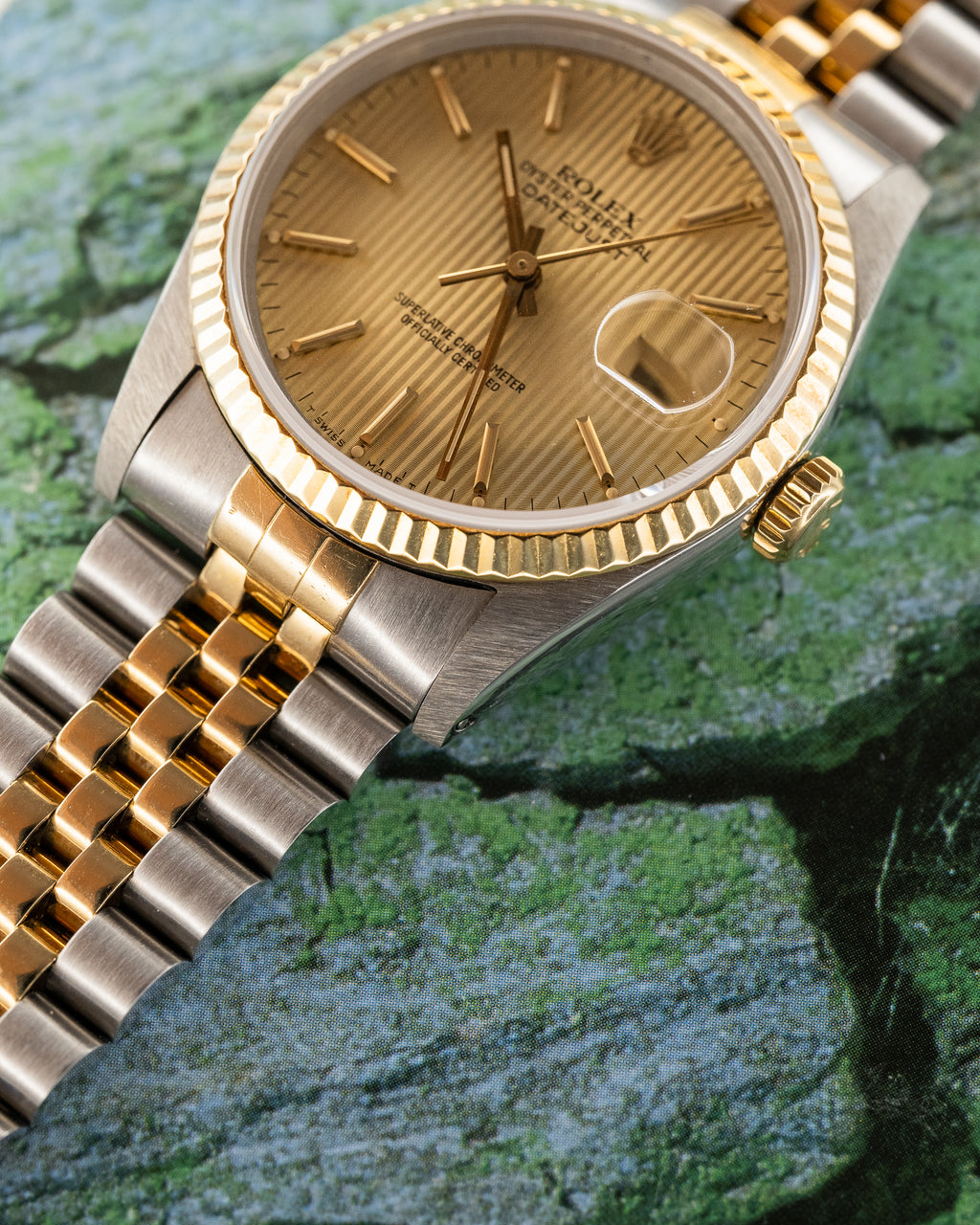 Datejust 16233 Steel & Yellow Gold Tapestry Dial Jubilee 36mm