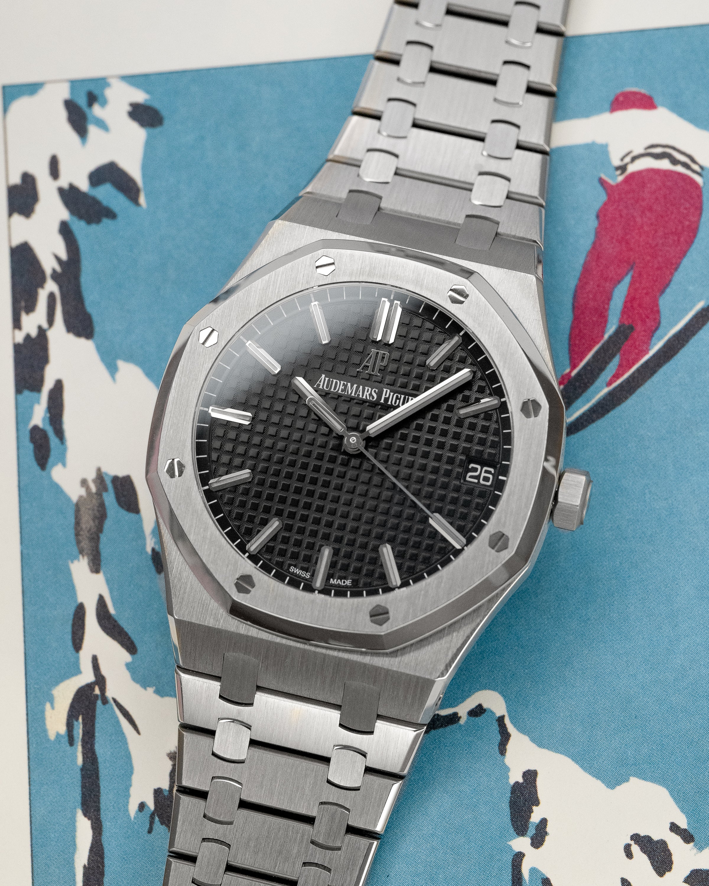 Royal Oak 15500ST Steel Black Dial 41mm