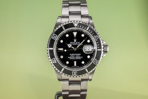 Submariner Date 16610LN Steel 40mm No holes