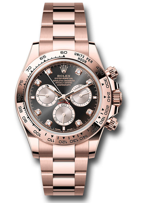 Daytona Everose Gold Cosmograph - Black And Sundust Diamond Dial - Oyster Bracelet