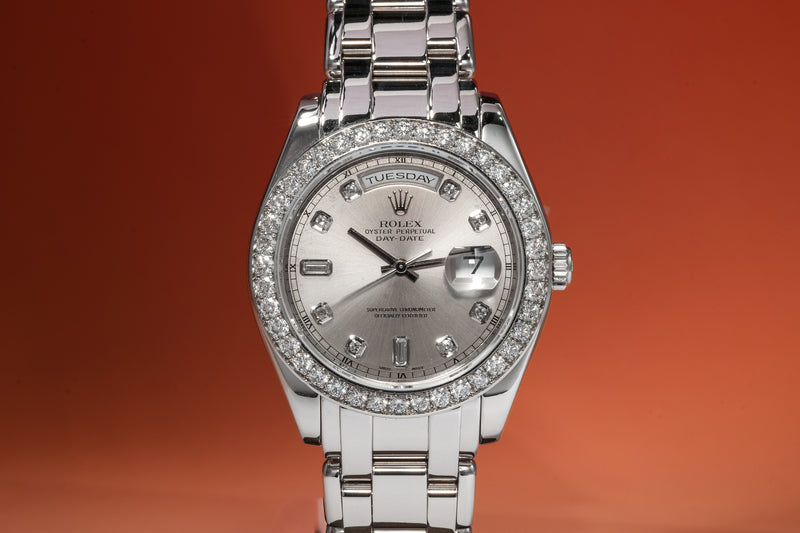 Day-Date Pearlmaster 18946 Platinum Silver Dial 39mm