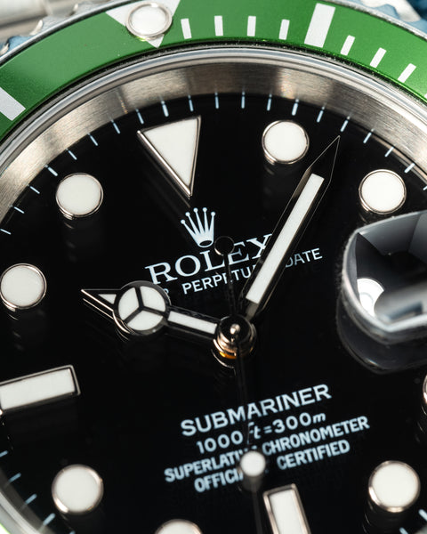 Submariner Date 16610LV 50th Anniversary 'Kermit' Steel 40mm