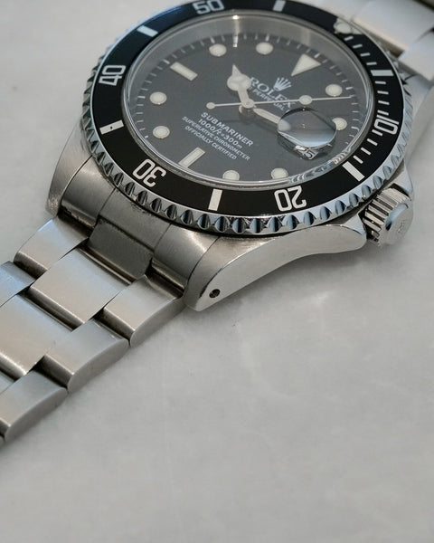 Submariner Date 16610LN Steel 40mm w/ holes