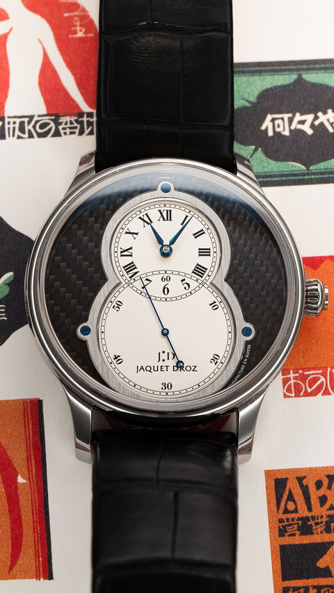 Grande Seconde J003034283  White Gold Carbon Dial 'Snow Man' 43mm