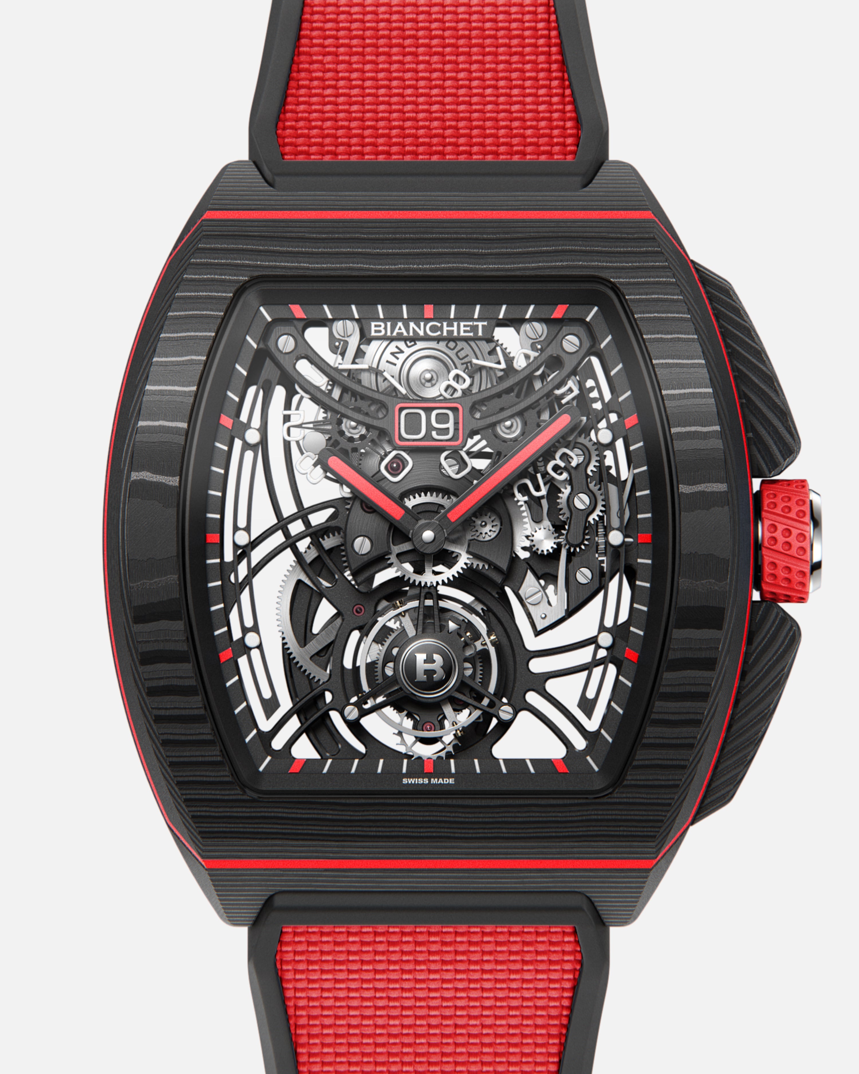 Flying Tourbillon Grande Date Red