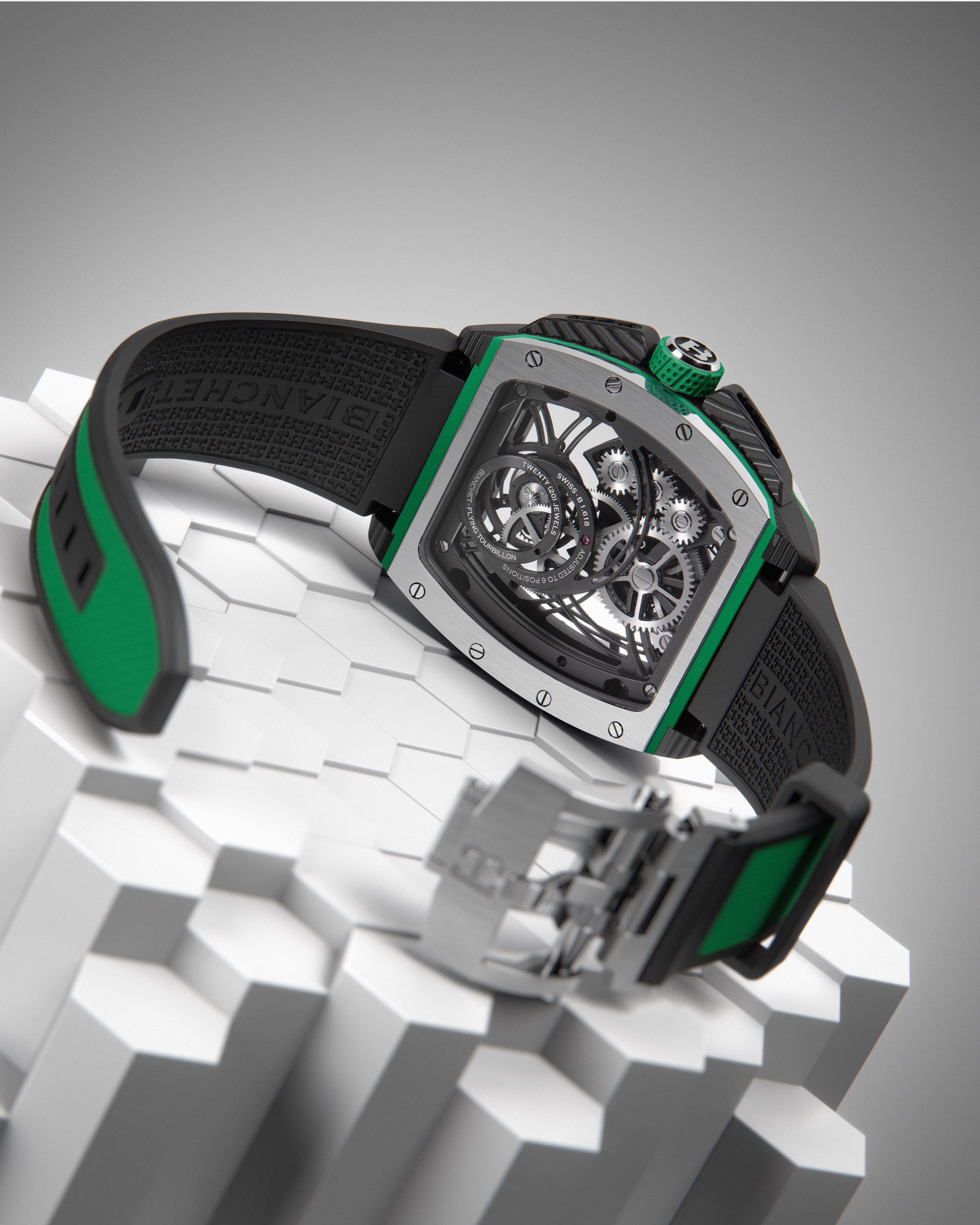 Flying Tourbillon Grande Date Green Hybrid