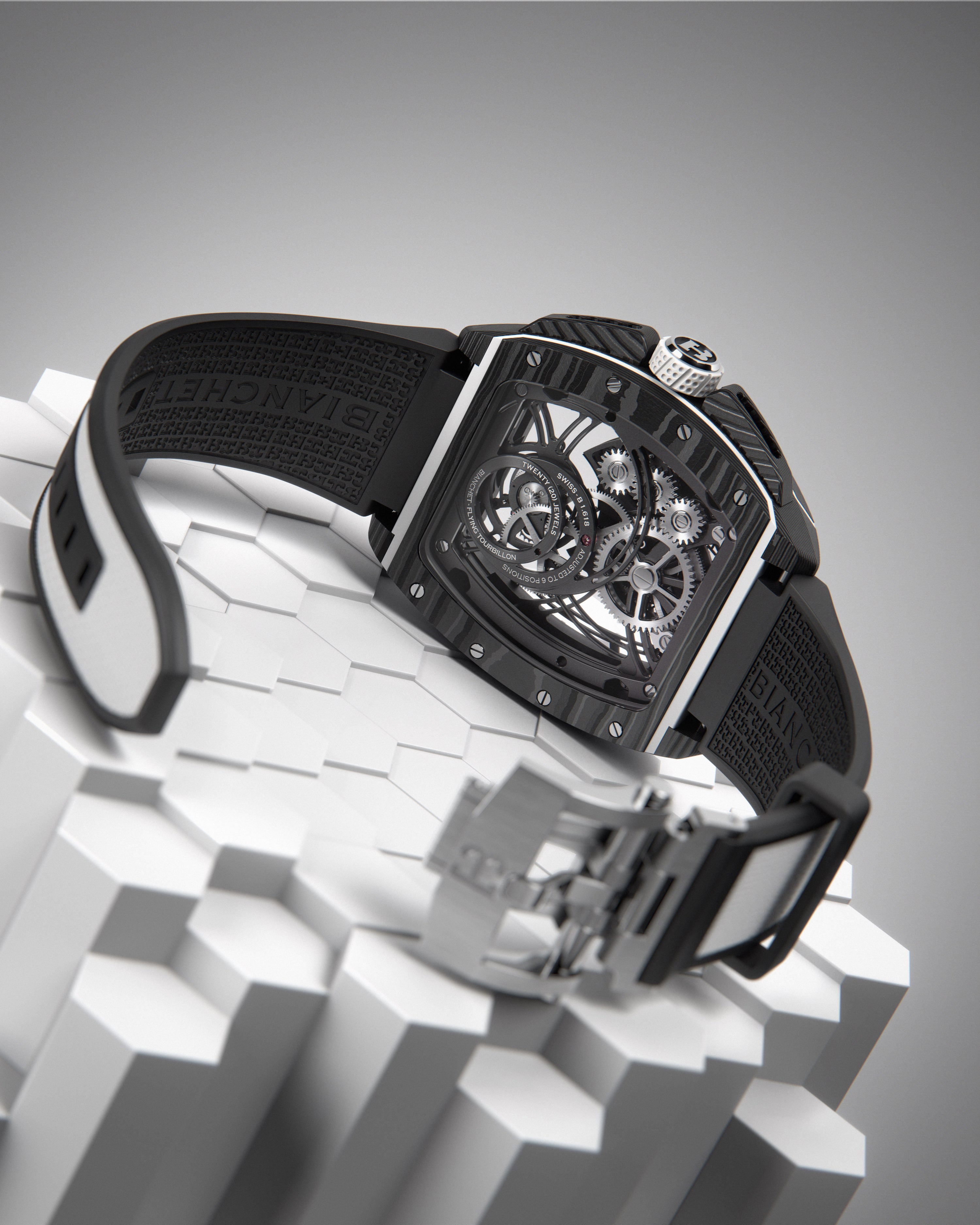 Flying Tourbillon Grande Date White