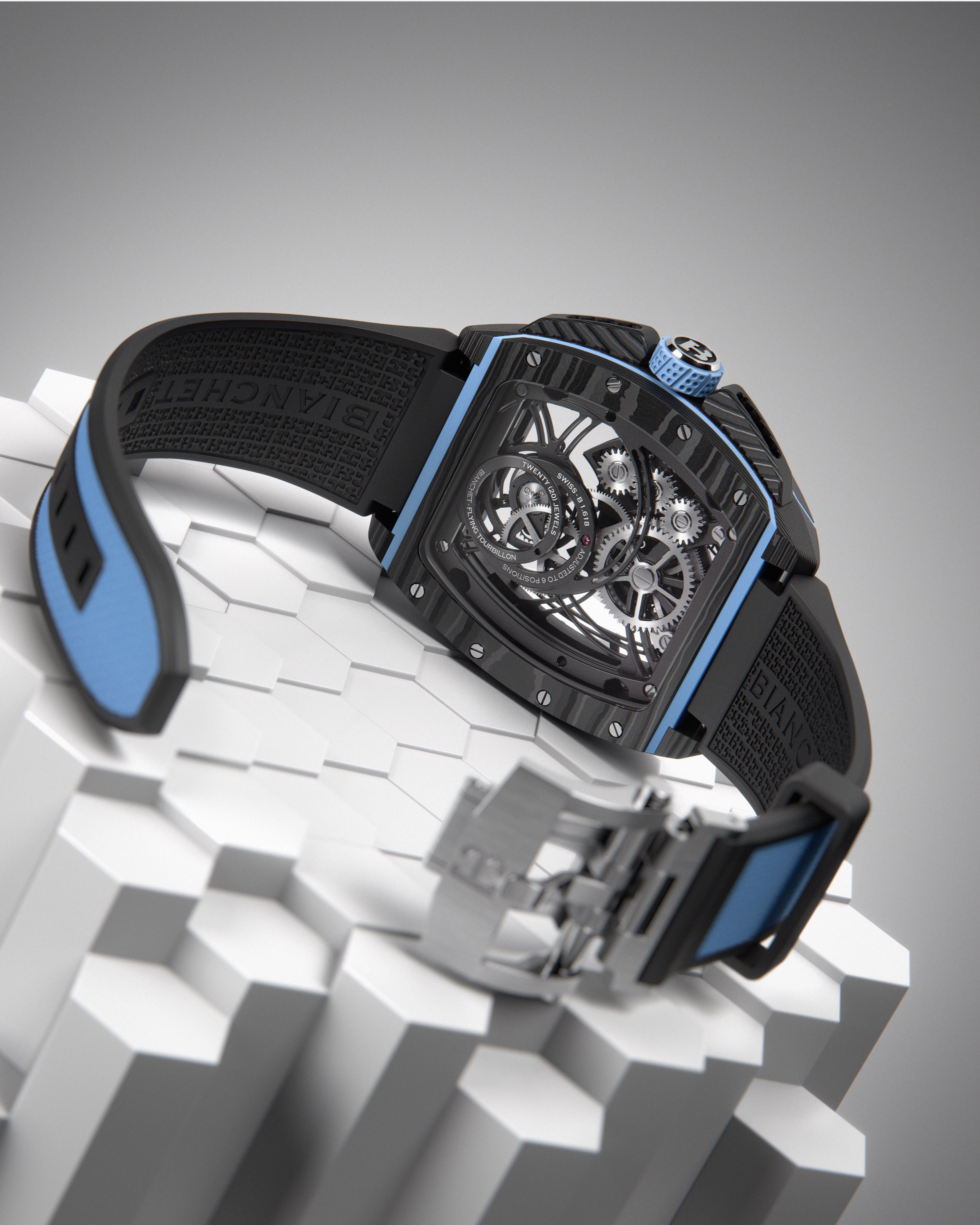 Flying Tourbillon Grande Date Blue
