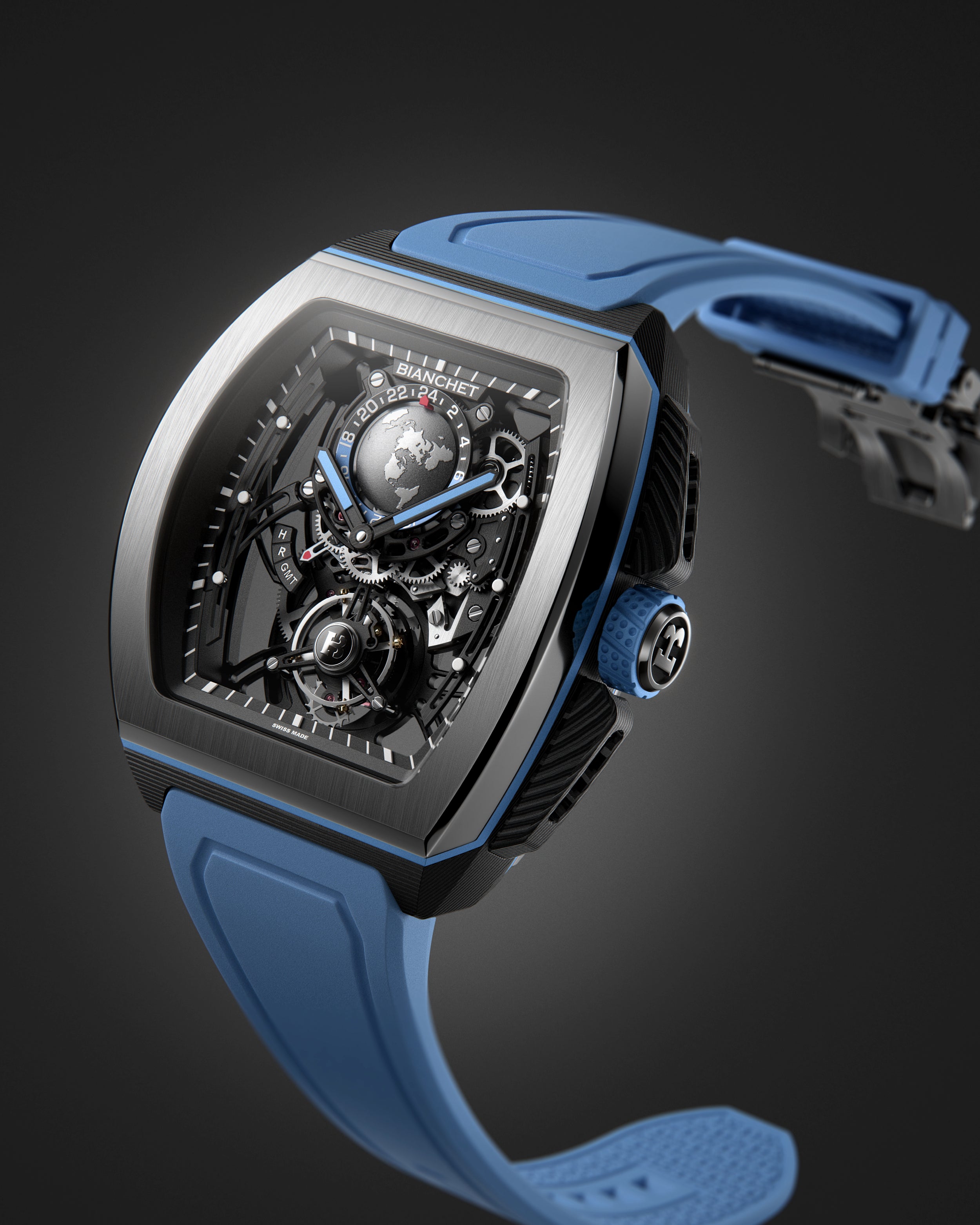 Flying Tourbillon Sport GMT Bleu Hybrid