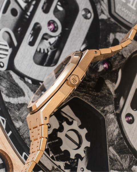 Royal Oak 15510OR Rose Gold Blue Dial 41mm