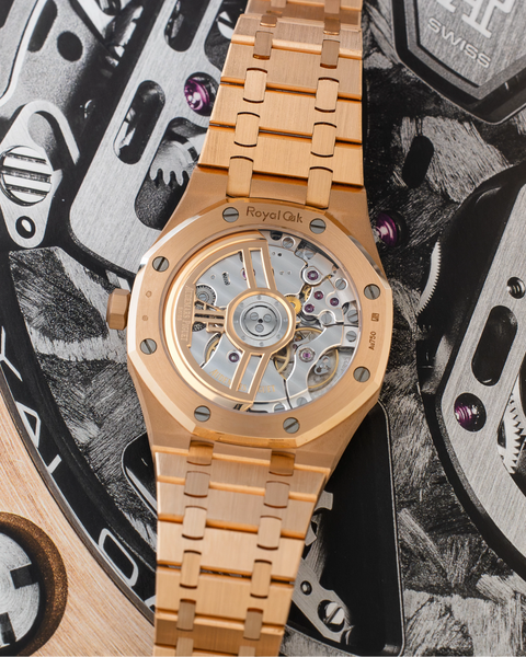 Royal Oak 15510OR Rose Gold Blue Dial 41mm