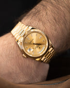 Day-Date 228238 Yellow Gold Champagne Diamond Dial President 40mm