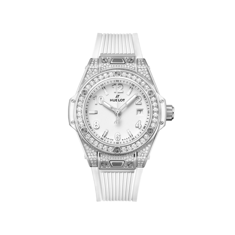 Big Bang One Click 485.SE.2010 Full Set Diamonds Steel 33mm