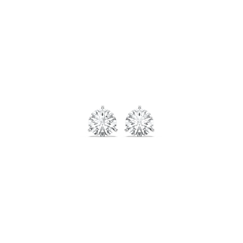 Classic Martini Set Stud Earrings 1.5tw White Gold