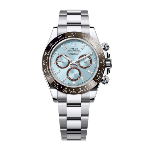 Cosmograph Daytona 116506 Platinum Ice Blue Baguette Dial 40mm