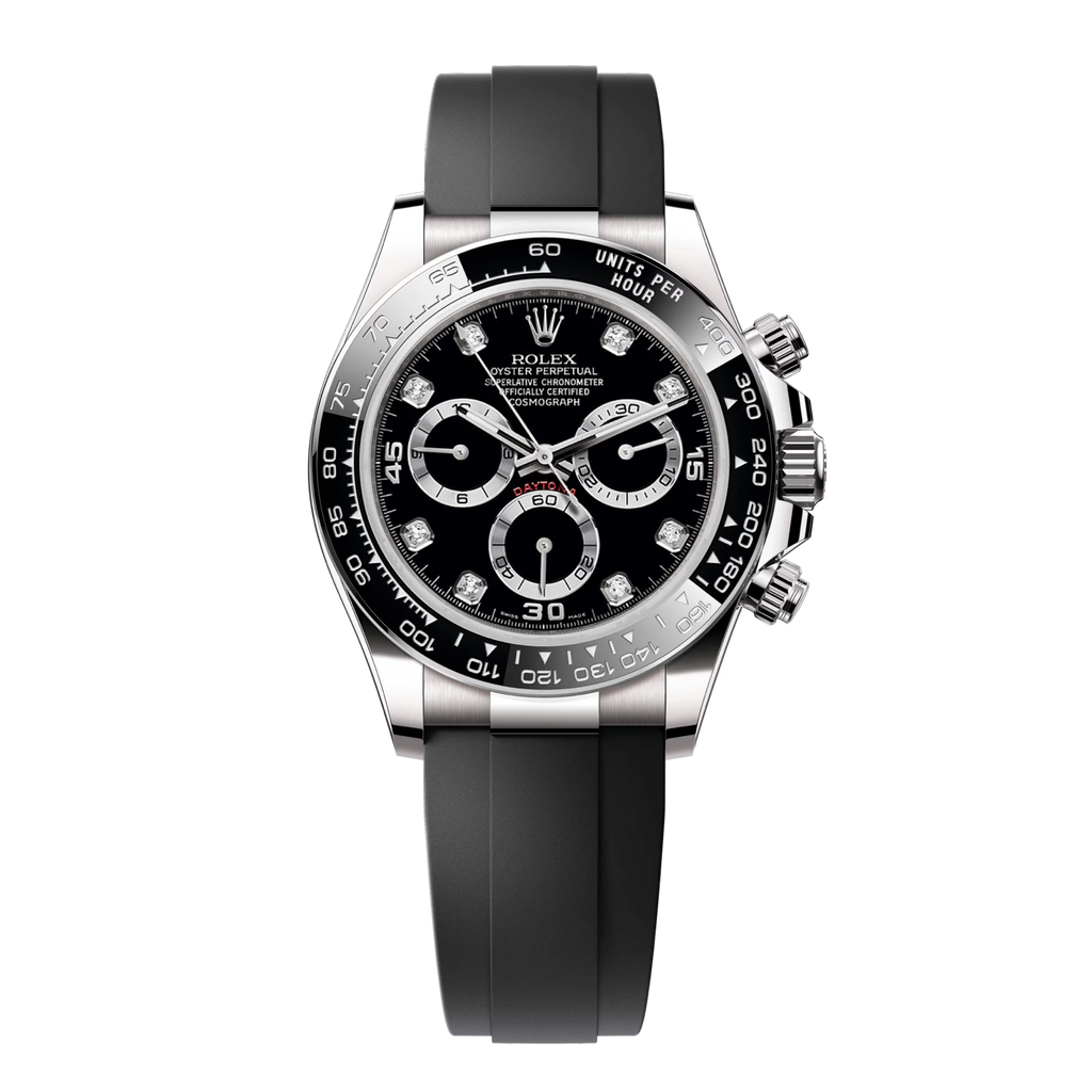 Cosmograph Daytona 116519LN White Gold Black Diamond Dial 40mm