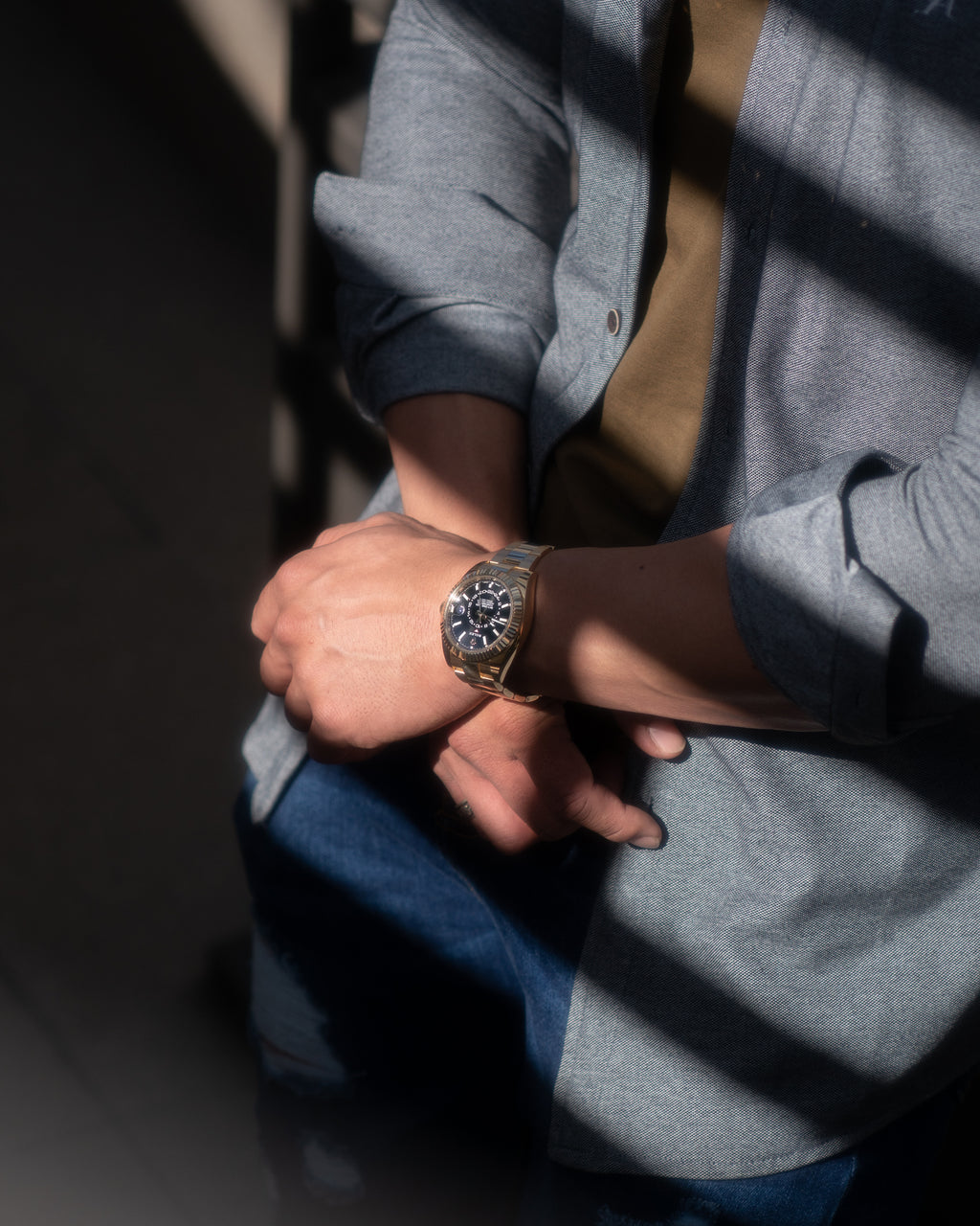 Sky-Dweller 326938 Yellow Gold Oyster Black Dial 42mm