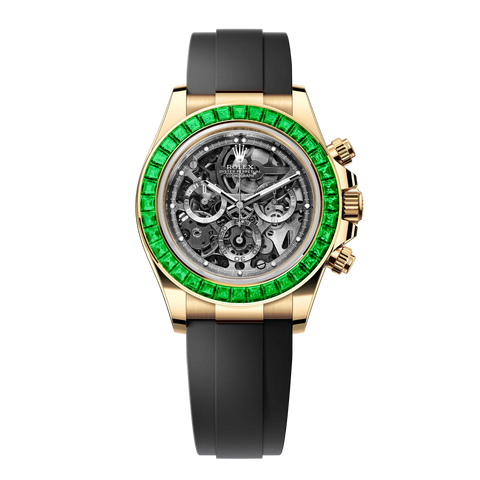 Cosmograph Daytona 116518 Yellow Gold 'Emeral Skeleton' Dial 40mm