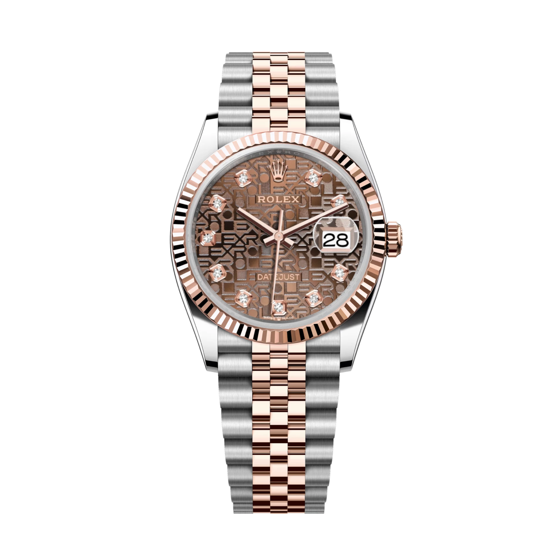 Datejust 126231 Rose Gold & Steel Chocolate Jubilee Dial 36mm