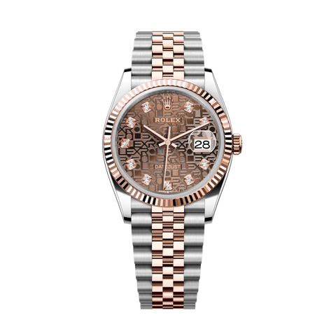 Datejust 126231 Rose Gold & Steel Chocolate Jubilee Dial 36mm