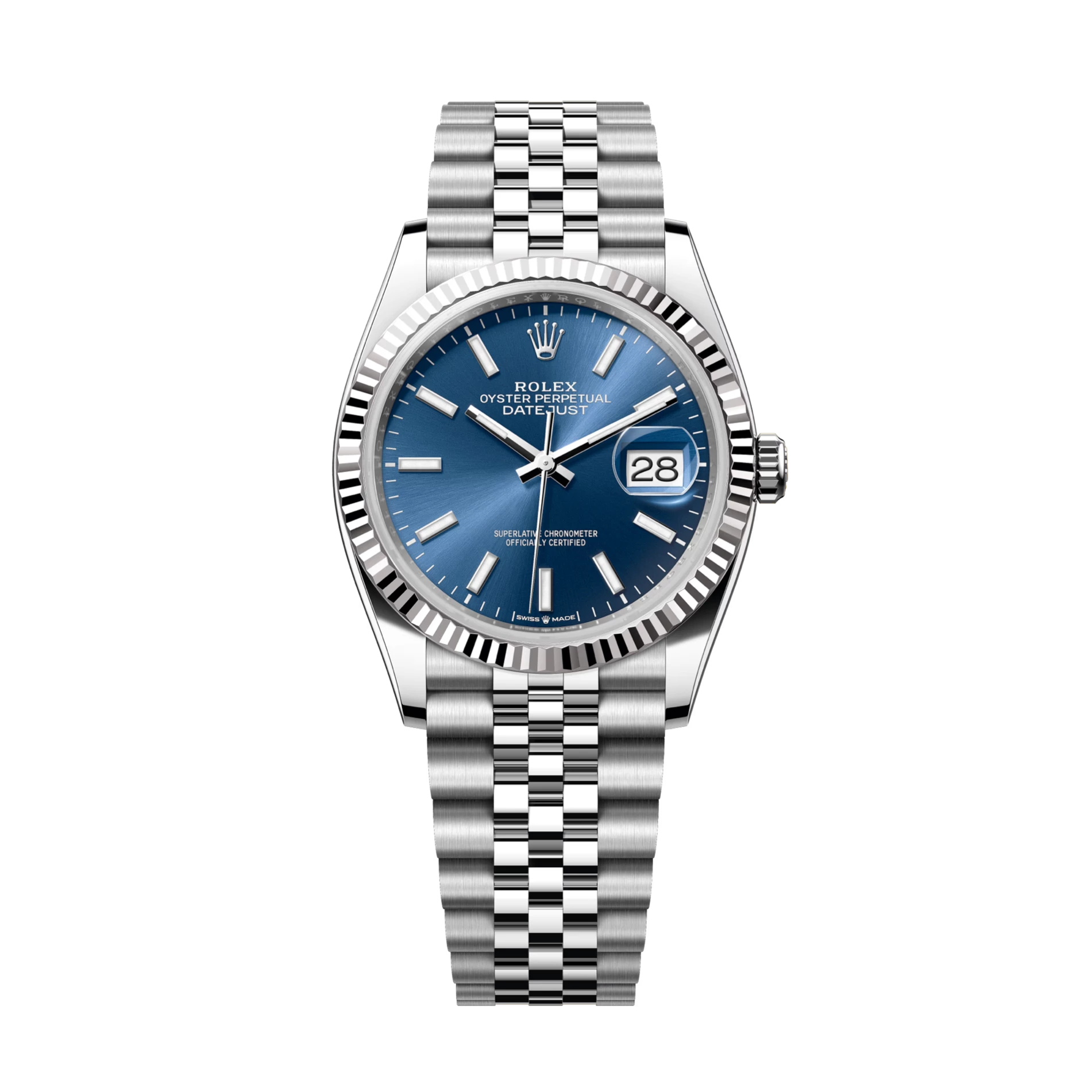 Datejust 126234 Oystersteel Blue Dial Jubilee 36mm