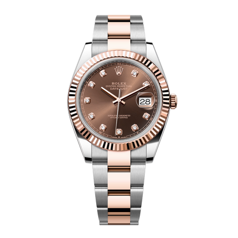 Datejust 126331 Rose gold & Steel Chocolate Diamond Oyster 41mm