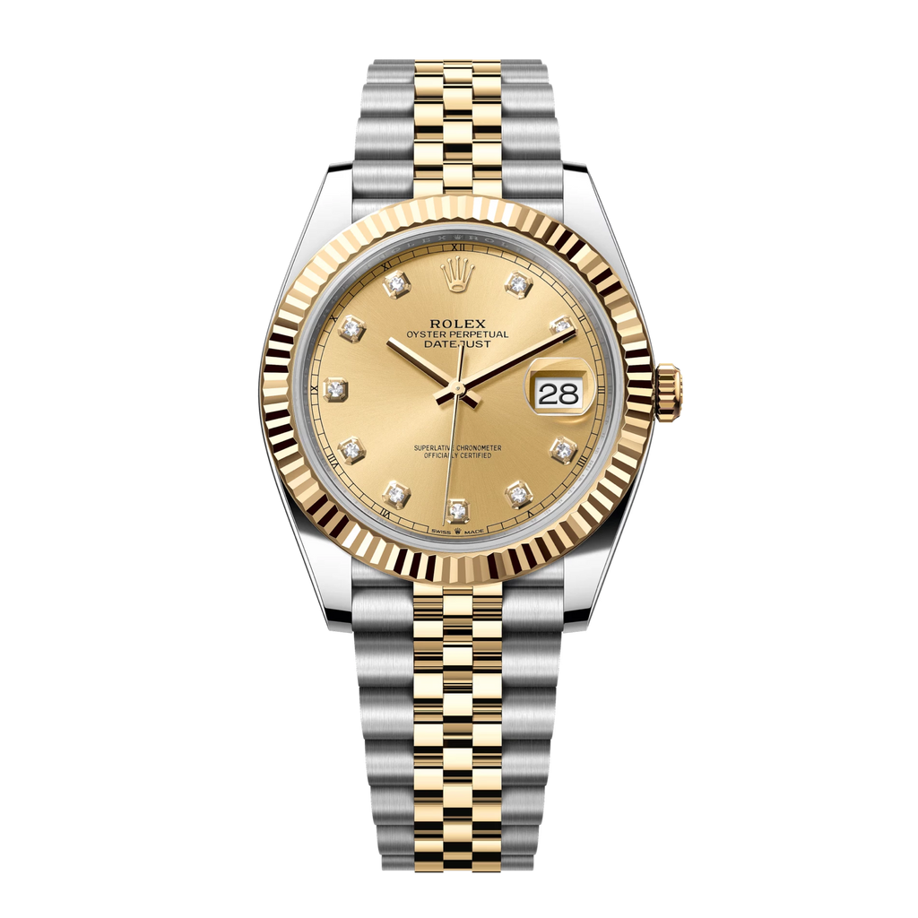 Datejust 126333 Oystersteel & Yellow Gold Diamond Dial Jubilee 41mm