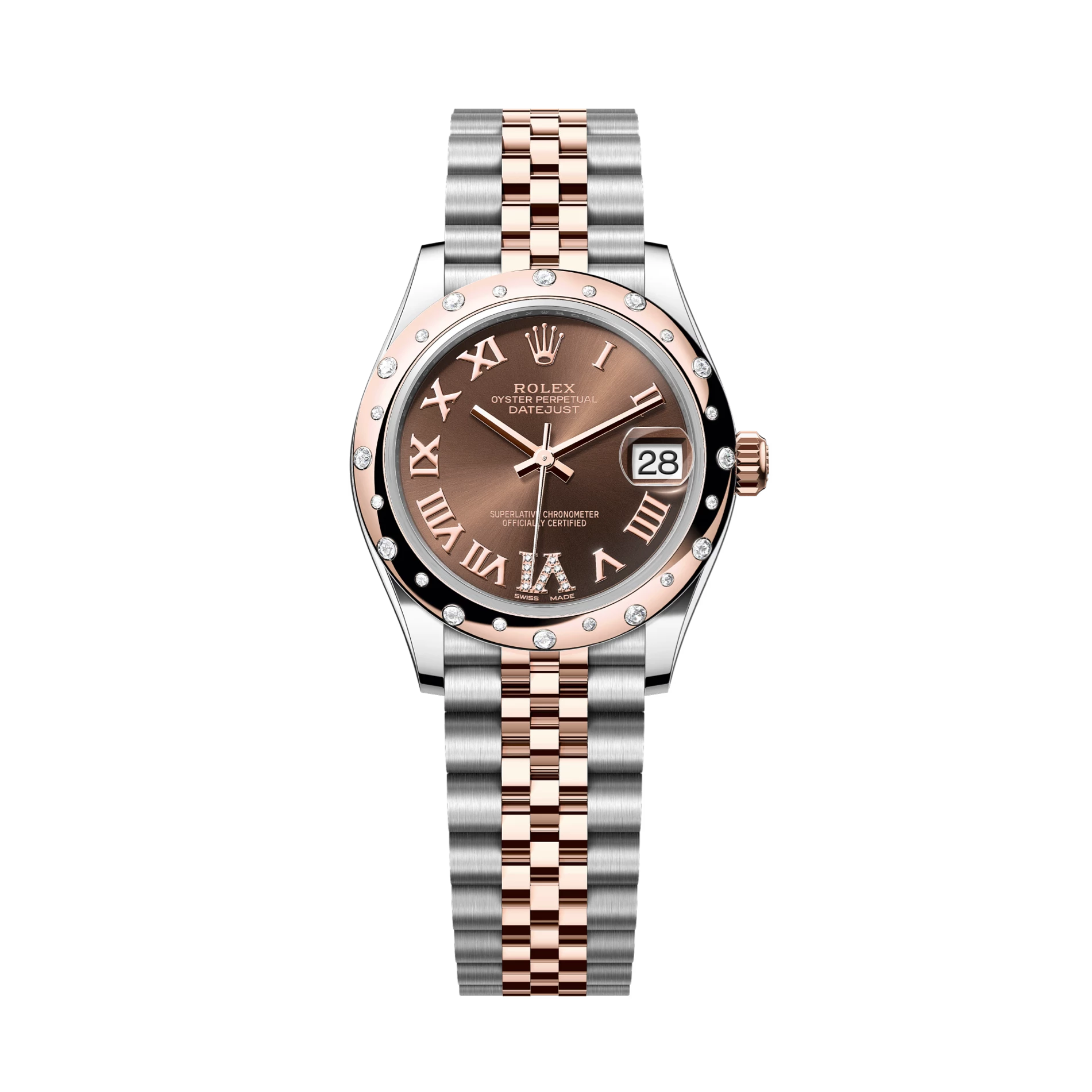 Datejust 178341RBR Rose gold & Steel Chocolate Dial 31mm