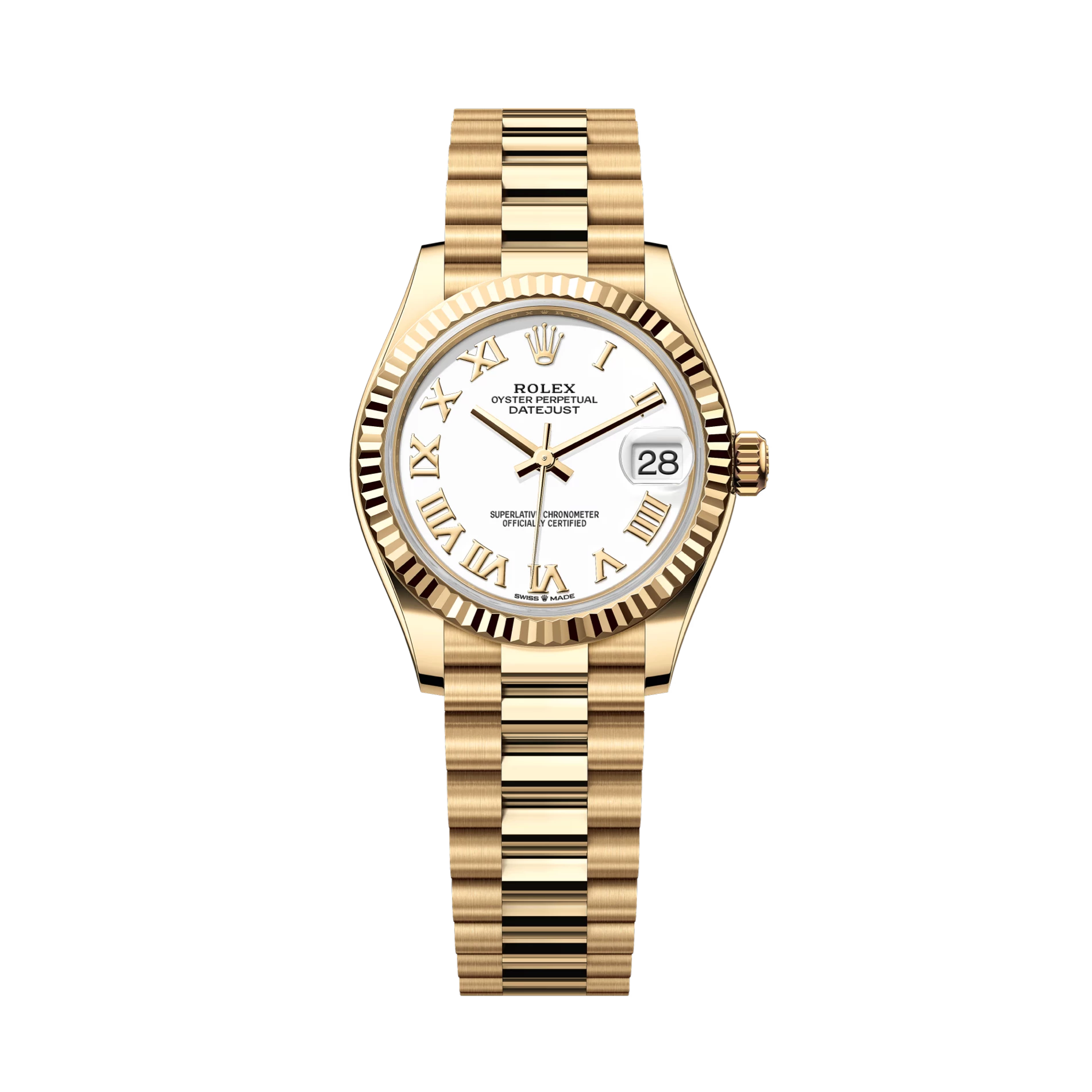 Datejust President 278278 Yellow Gold President White Dial 31mm