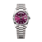 Day-Date 118239 White Gold Plum Dial President 36mm