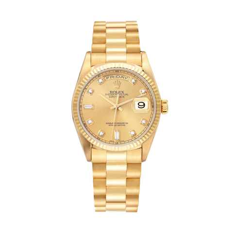 Day-Date 18238 Yellow Gold Champagne Diamond Dial President 36mm