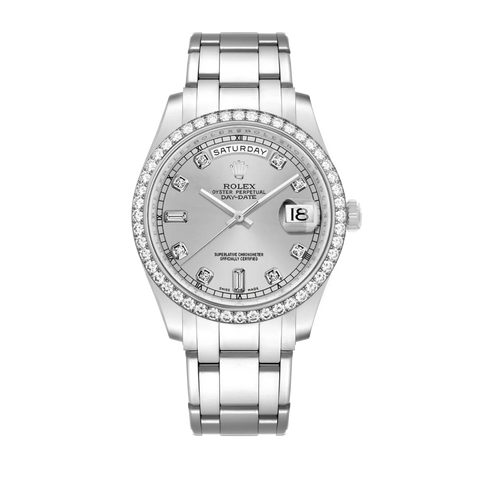 Day-Date Pearlmaster 18946 Platinum Silver Dial 39mm