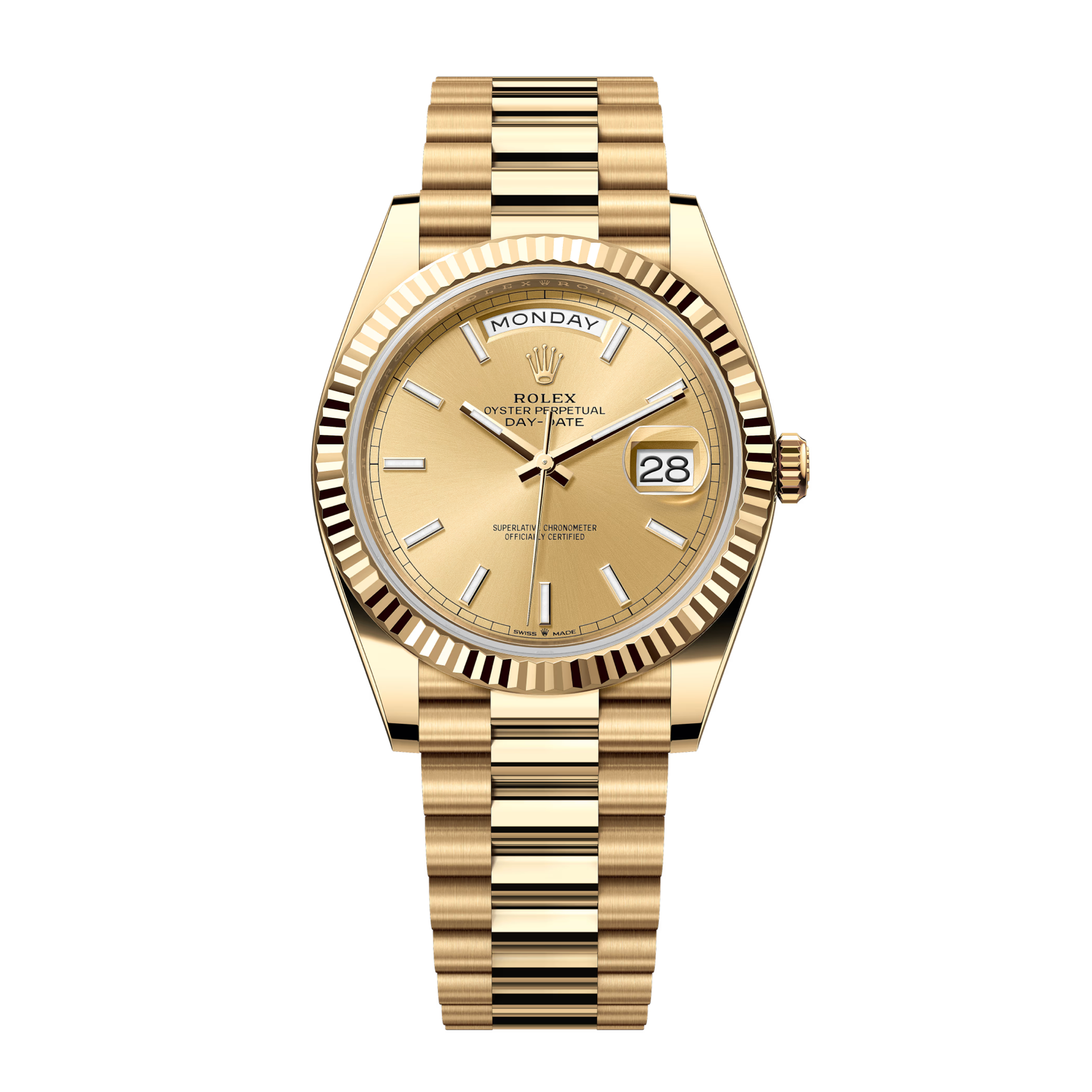 Day-Date 228238 Yellow Gold Champagne Dial President 40mm