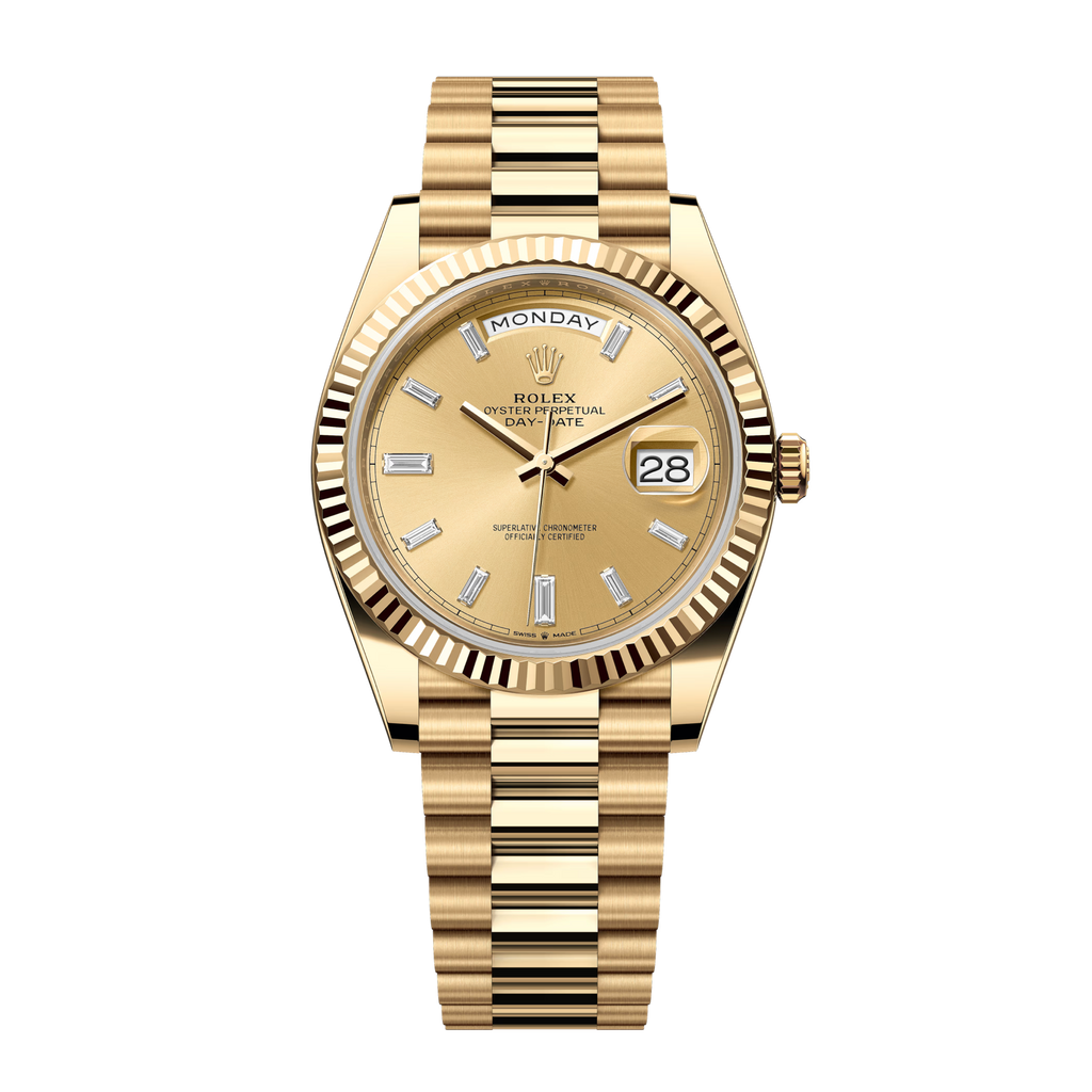 Day-Date 228238 Yellow Gold Champagne Diamond Dial President 40mm