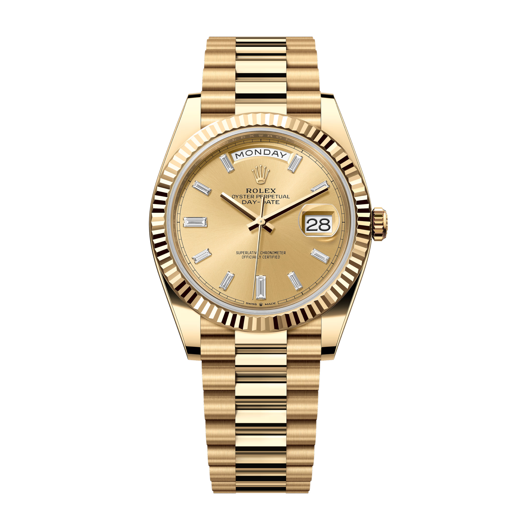 Day-Date 228238 Yellow Gold Champagne Diamond Dial President 40mm