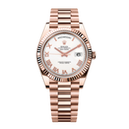 Day-Date II 218235 Rose Gold White Dial President 41mm