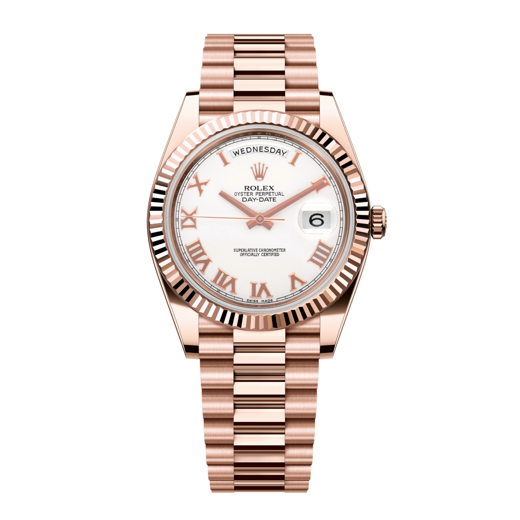 Day-Date II 218235 Rose Gold White Dial President 41mm