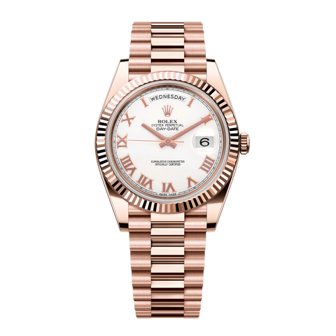 Day-Date II 218235 Rose Gold White Dial President 41mm