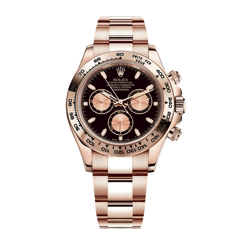 Daytona 116505 Everose Gold Cosmograph Black Dial Oyster Bracelet 40mm