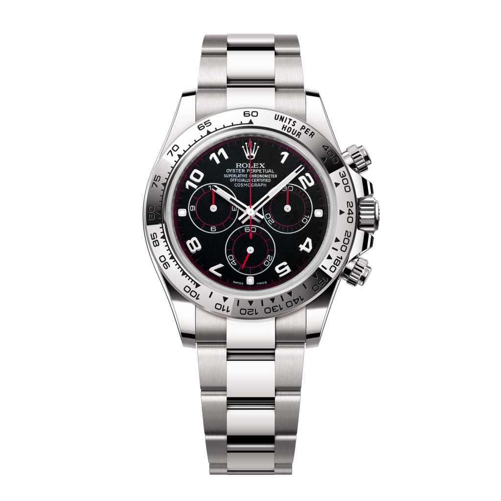 Daytona Cosmograph 116509 White Gold Black Racing Dial Oyster 40mm