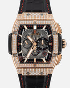 Spirit of Big Bang Unico Rose Gold Pave Skeleton Dial 45mm