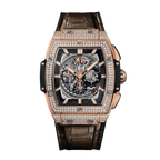 Spirit of Big Bang Unico Rose Gold Pave Skeleton Dial 45mm