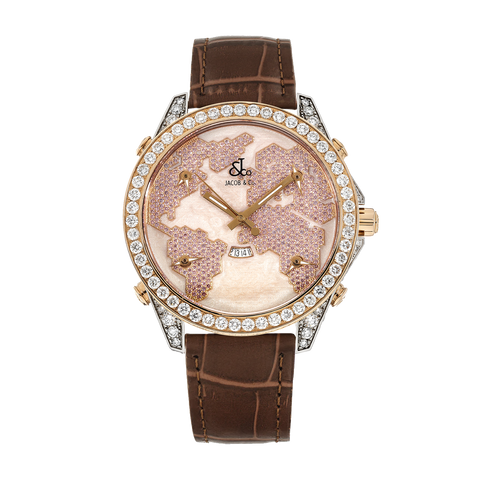 5 Time Zone JC47SRWRPDC "The World is Yours" 47mm
