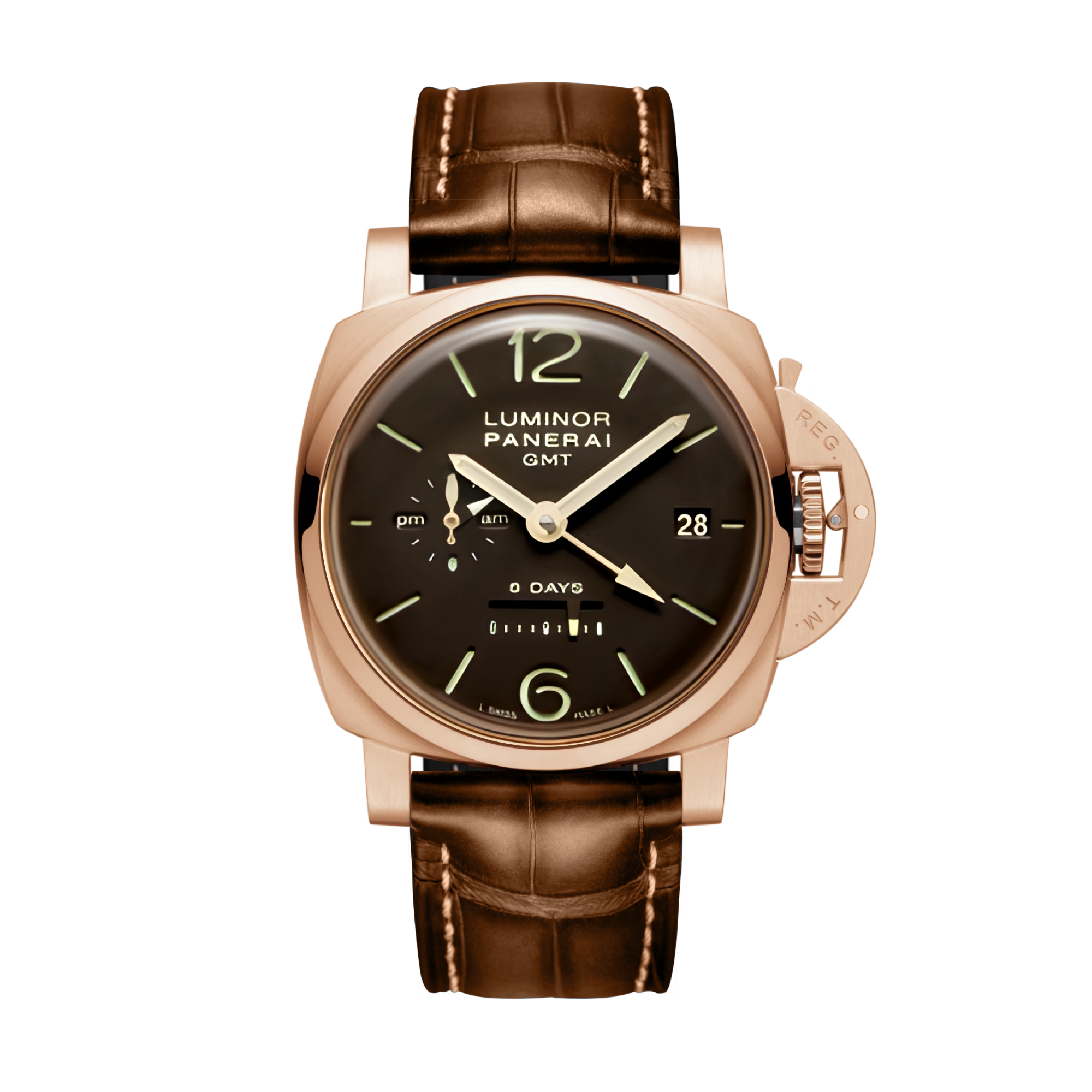 Luminor 1950 8-Days GMT Oro Rosa PAM00289 Rose Gold 44mm