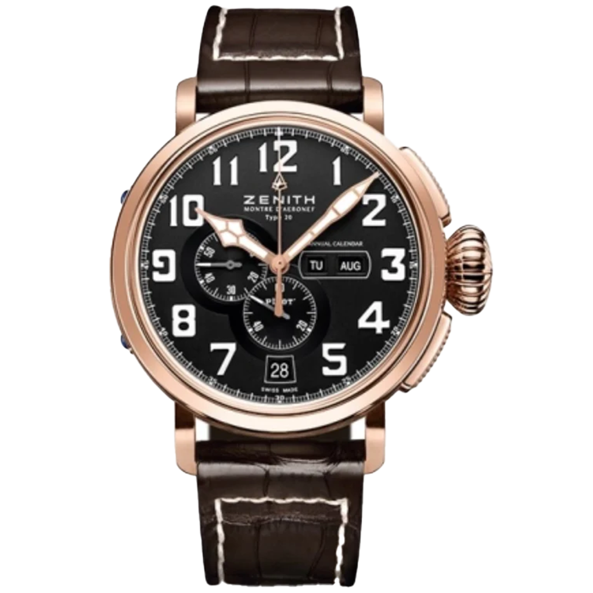 Zenith - Pilot Type 20 Annual Calendar 87.2430.4054 Gold & Steel 48mm