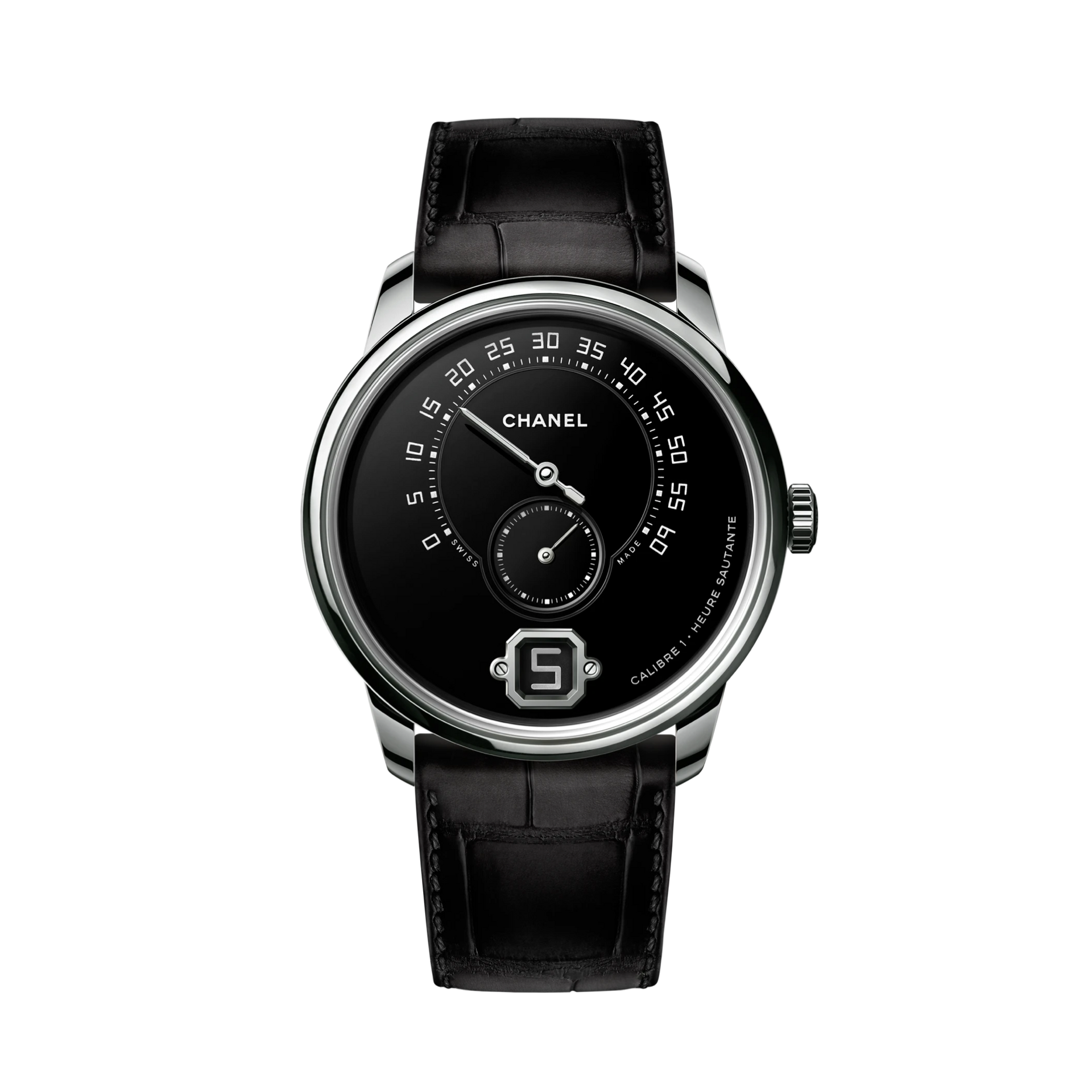 CHANEL パレオ Monsieur De Chanel Jump Hour H6597 Platinum 40mm – Greenwich Time