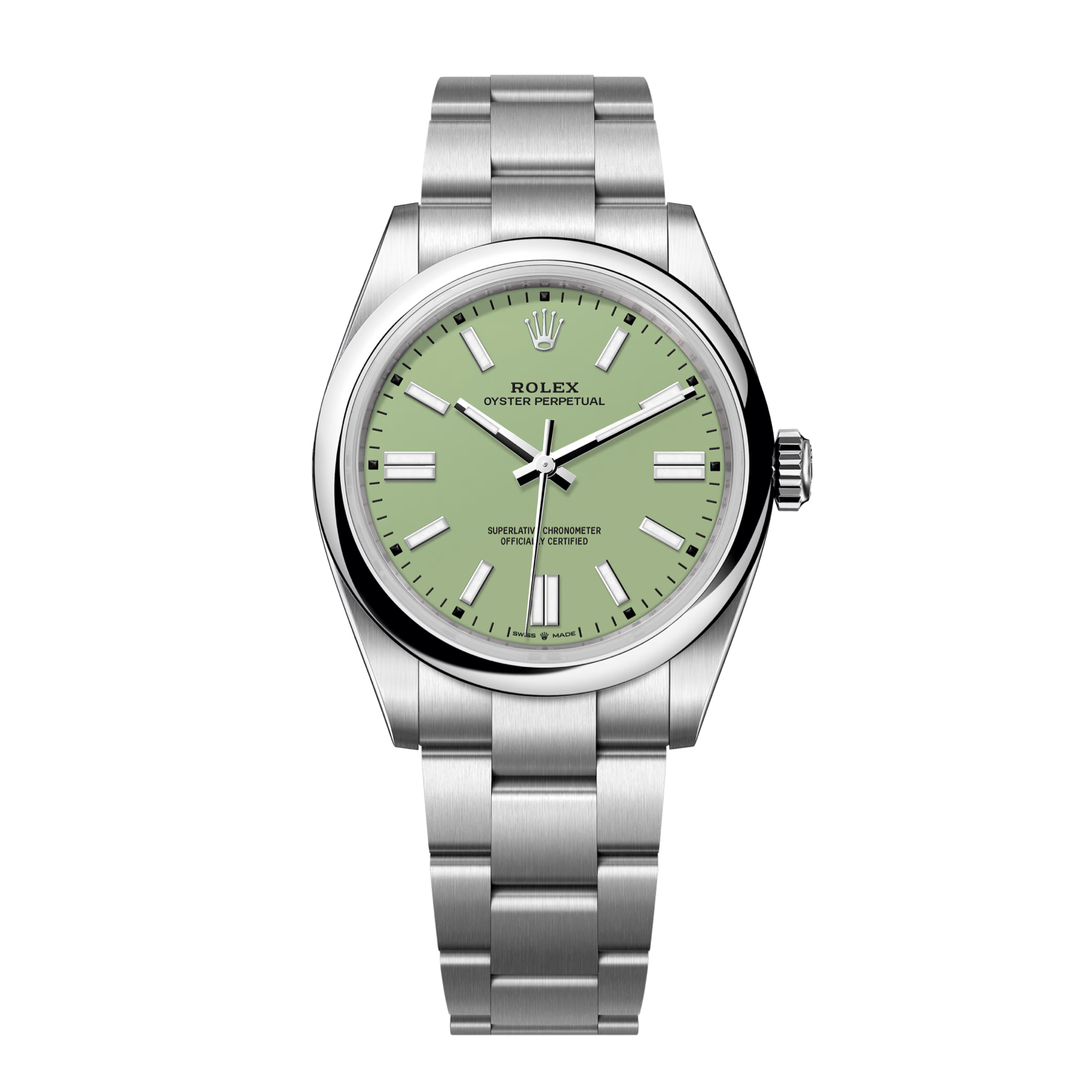 Oyster Perpetual 134300 Steel Pistachio Dial 41mm