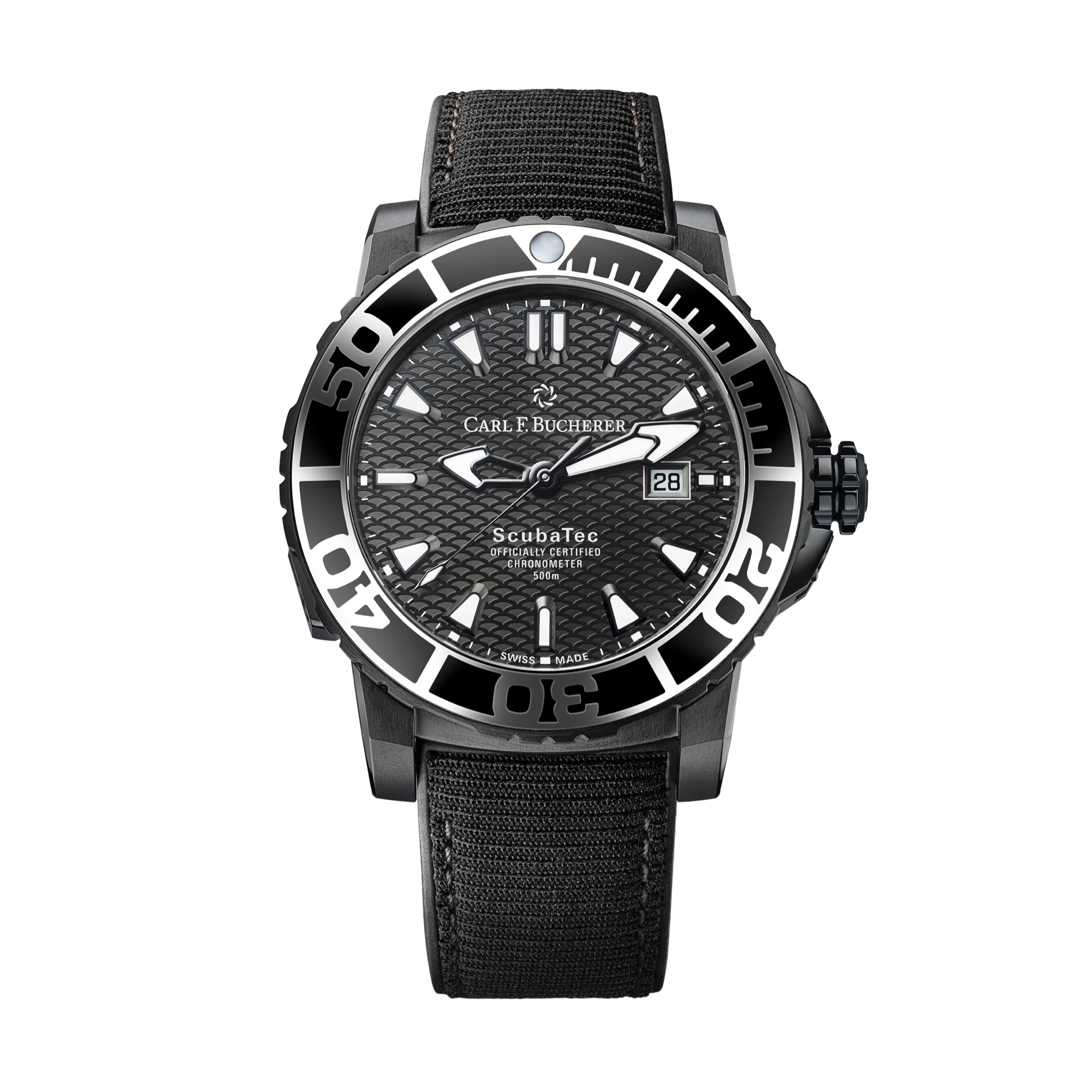 Patravi Scubatec Black DLC-Coated Titanium 44mm